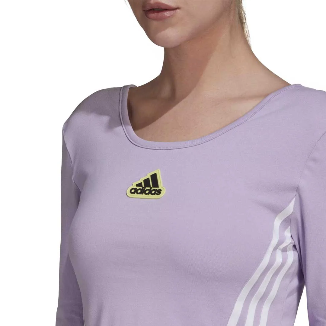 adidas - Women's Hyperpulse Cropped  Long Sleeve Top (HU0264) - Image 6