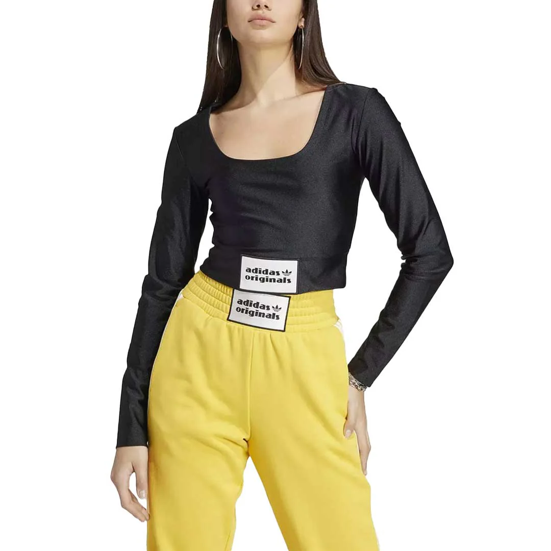 adidas - Women's Long Sleeve Crop Top (IC8549) - Image 2