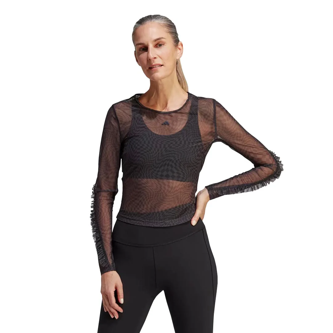 adidas - Women's Long Sleeve Yoga Shirt (HR5076) - Image 2
