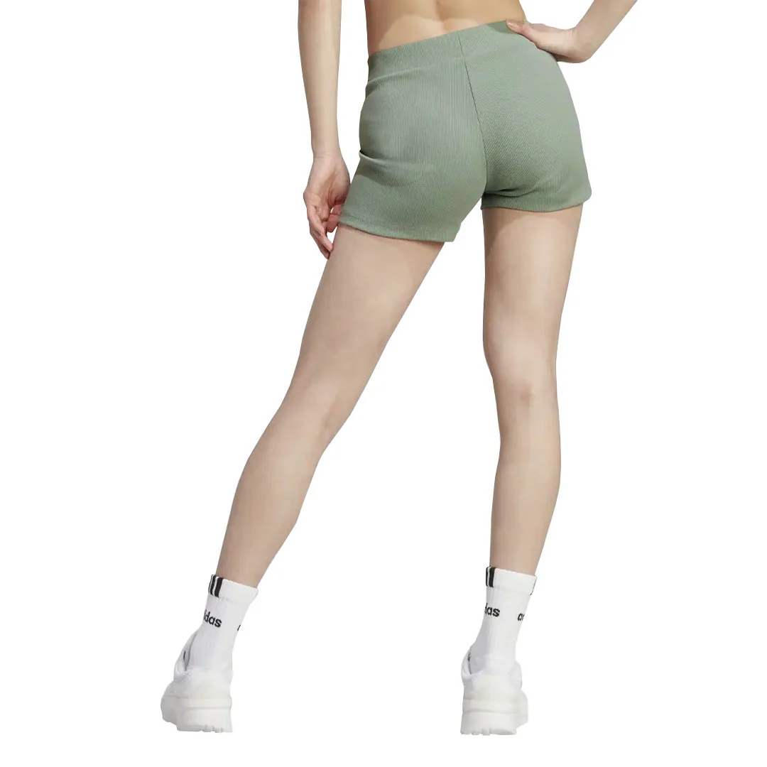 adidas - Women's Lounge Low Rise Ribbed Shorts (IC8759) - Image 3