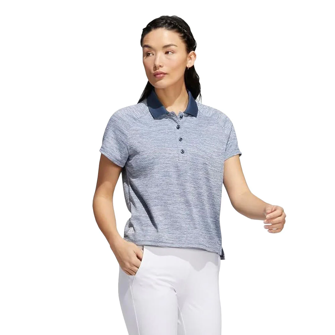 adidas - Women's Melange Short Sleeve Polo (HI3985) - Image 2