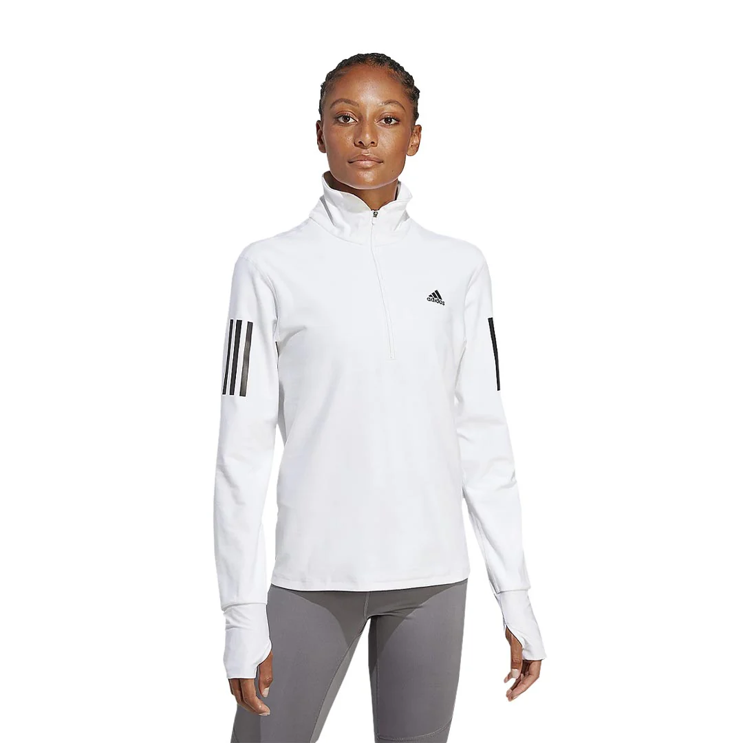 adidas - Women's Own The Run 1/2 Zip Sweatshirt (HR9983) - Image 2