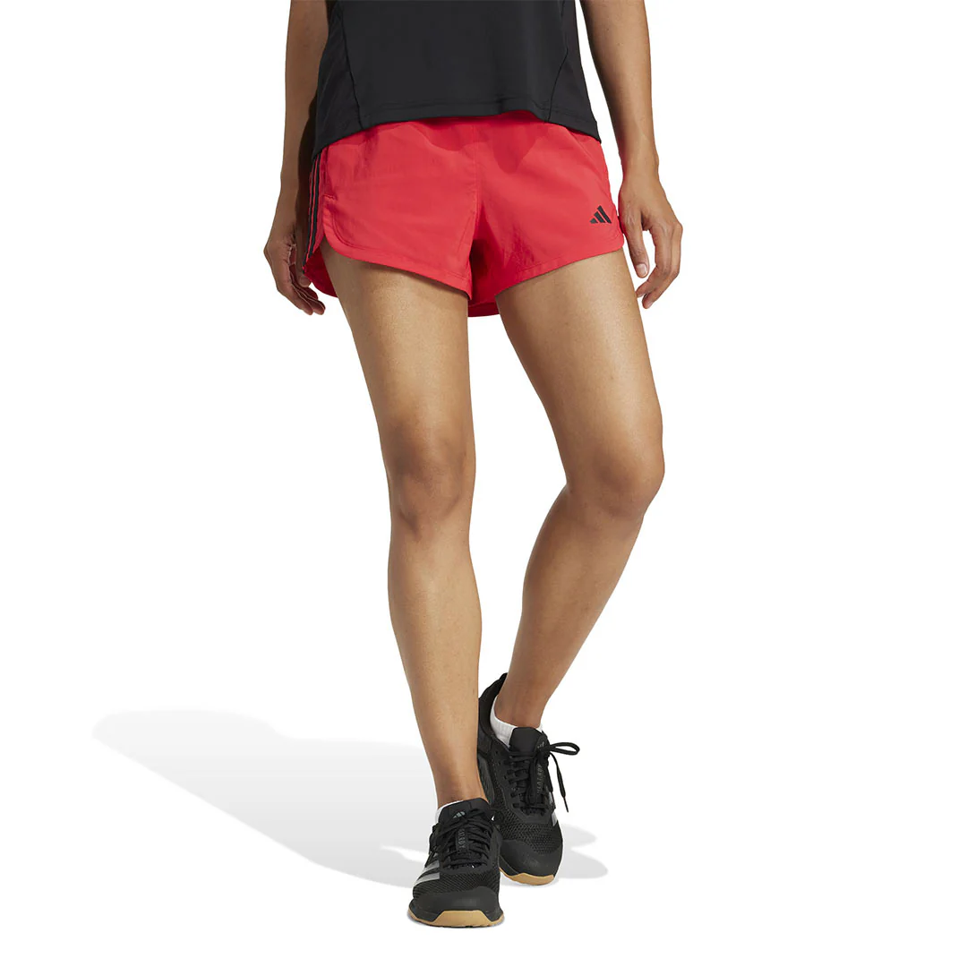 adidas - Women's Pacer Training 3-Stripes Woven High Rise Shorts (JD2287-5IN) - Image 2