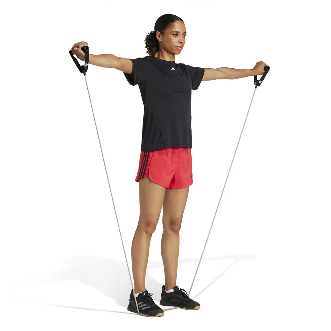 adidas - Women's Pacer Training 3-Stripes Woven High Rise Shorts (JD2287-5IN) - Image 4