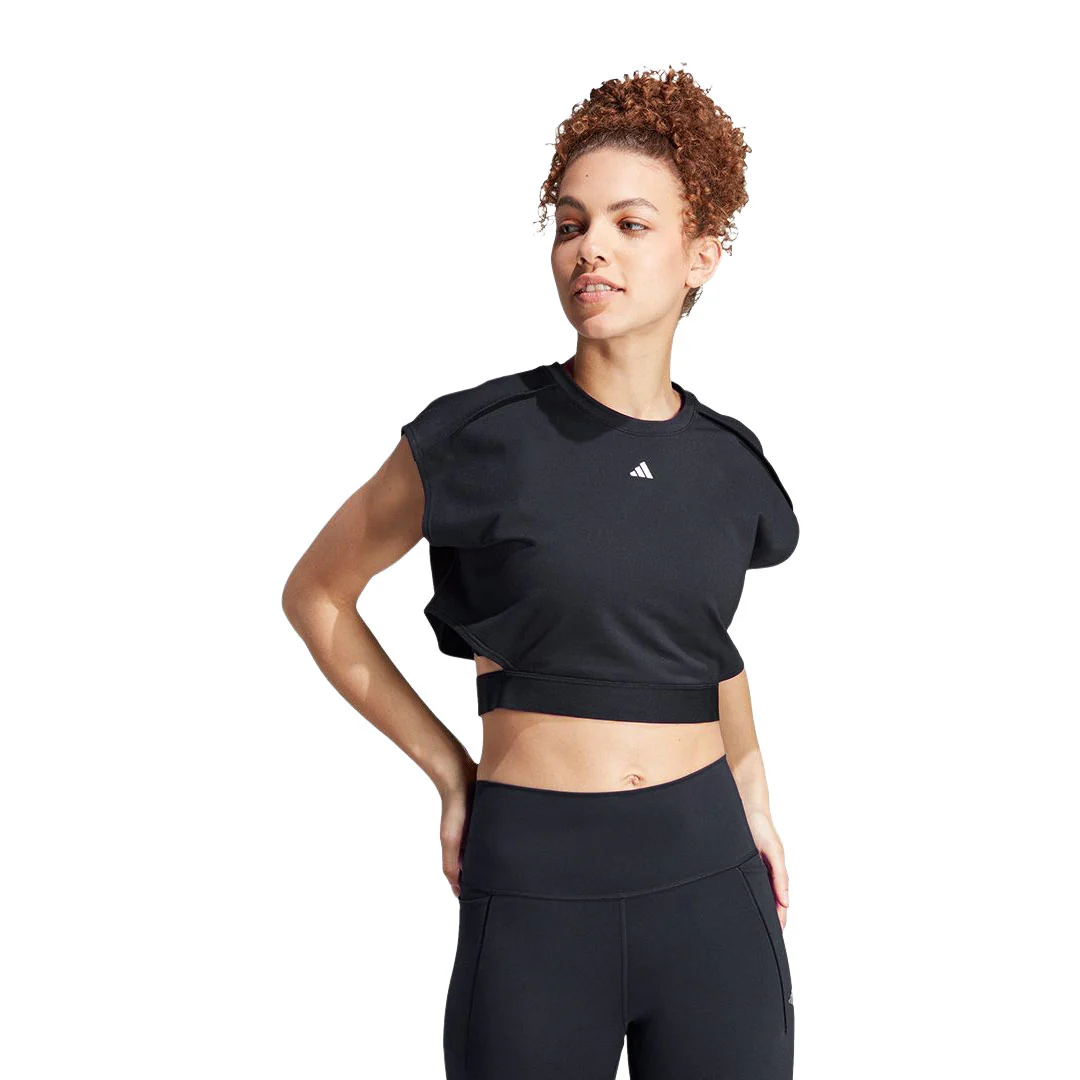 adidas - Women's Performance Power Crop T-Shirt (IA1034) - Image 2