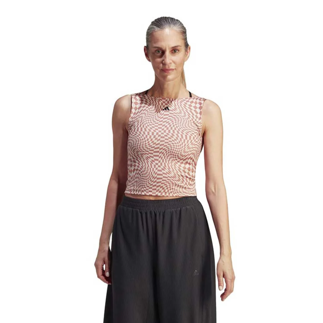 adidas - Women's Print Clash Yoga Tank Top (HY2601) - Image 2