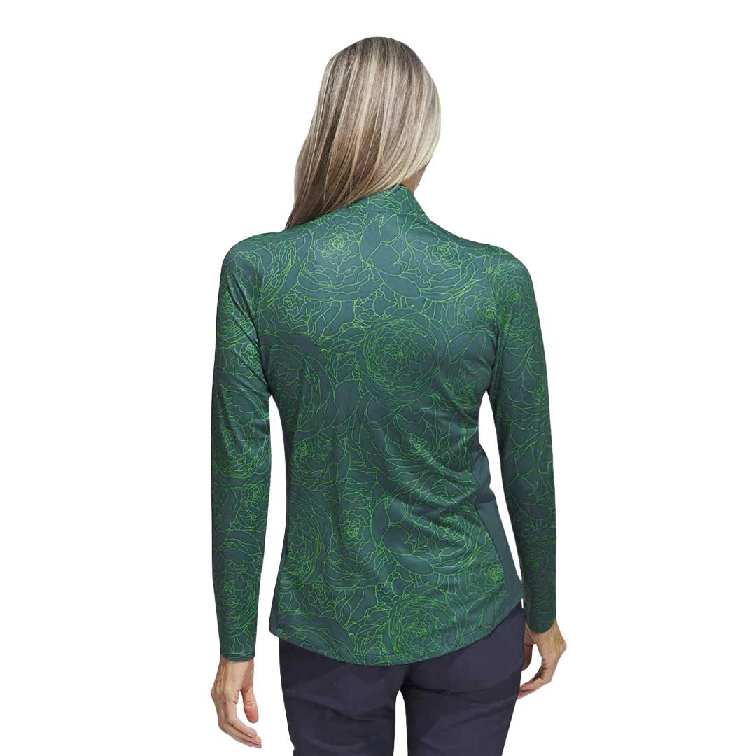 adidas - Women's Printed Long Sleeve 1/4 Zip Sweater (IB2083) - Image 3