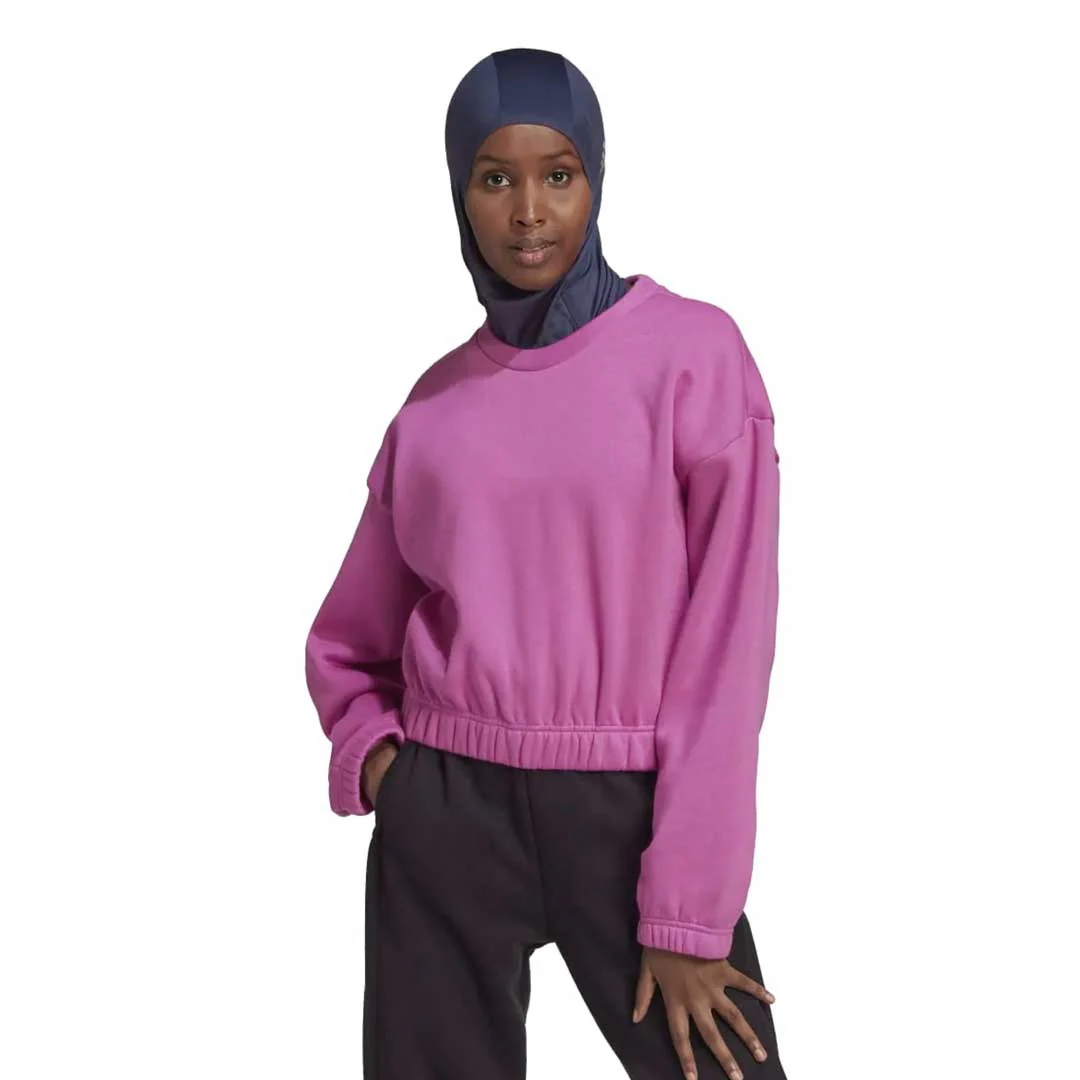 adidas - Women's Studio Lounge Loose Fit Sweatshirt (HH8520) - Image 2
