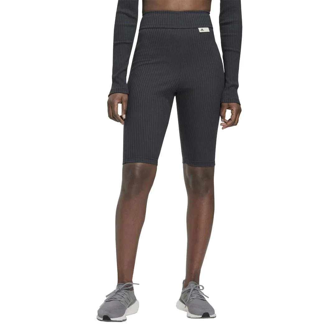adidas - Women's Studio Lounge Ribbed Shorts (HH8504) - Image 2