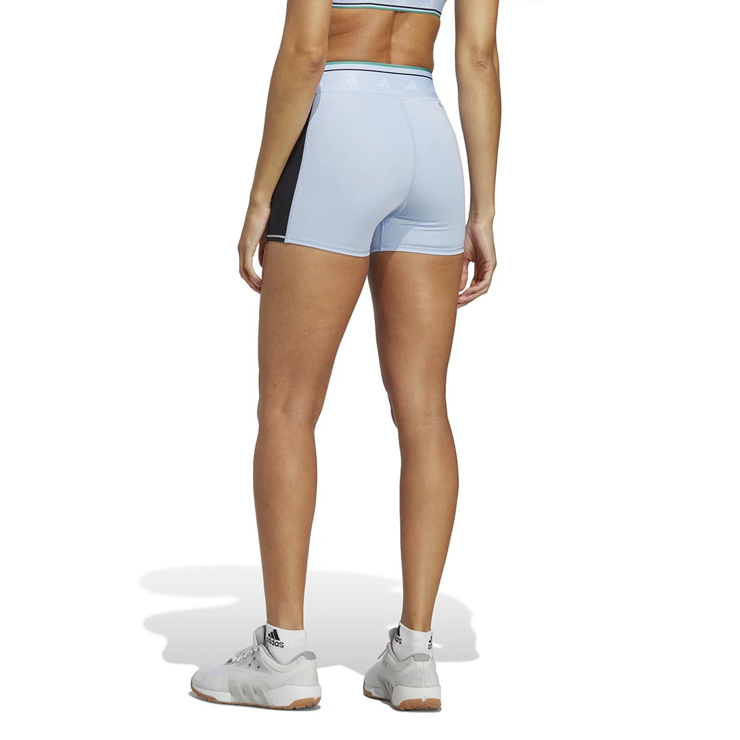 adidas - Women's Techfit Colorblock 3 Inch Shorts (HS3325) - Image 3