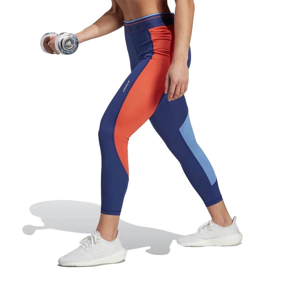 adidas - Women's Techfit Colorblock 7/8 Leggings (IQ3432) - Image 2