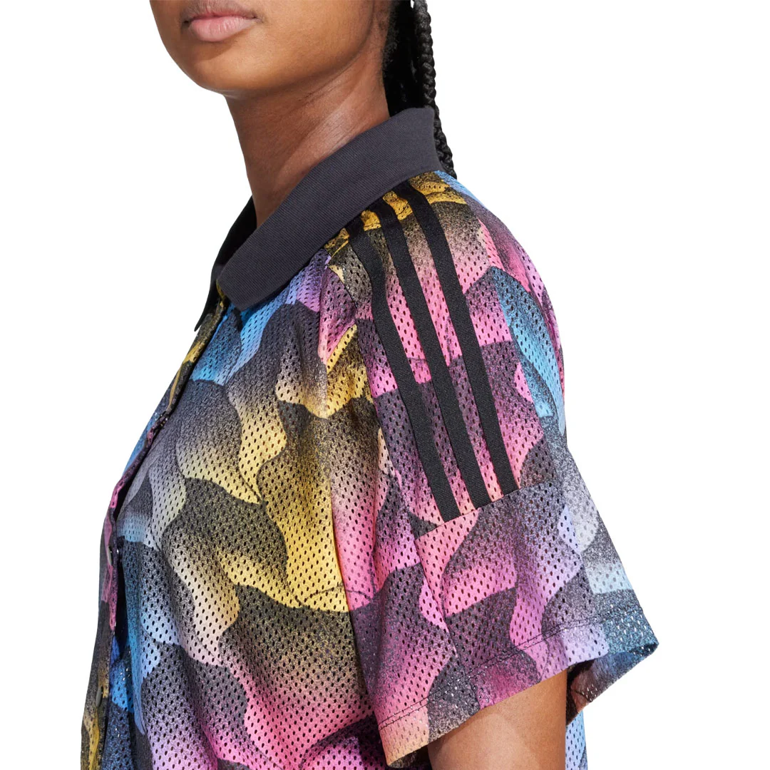 adidas - Women's Tiro Print Mesh Summer Shirt (IQ4815) - Image 4