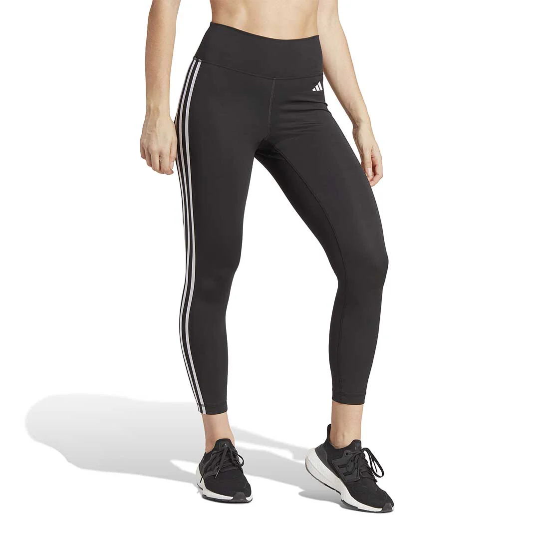 adidas - Women's Train Essentials 3 Stripes High Waisted 7/8 Leggings (HT5438) - Image 2