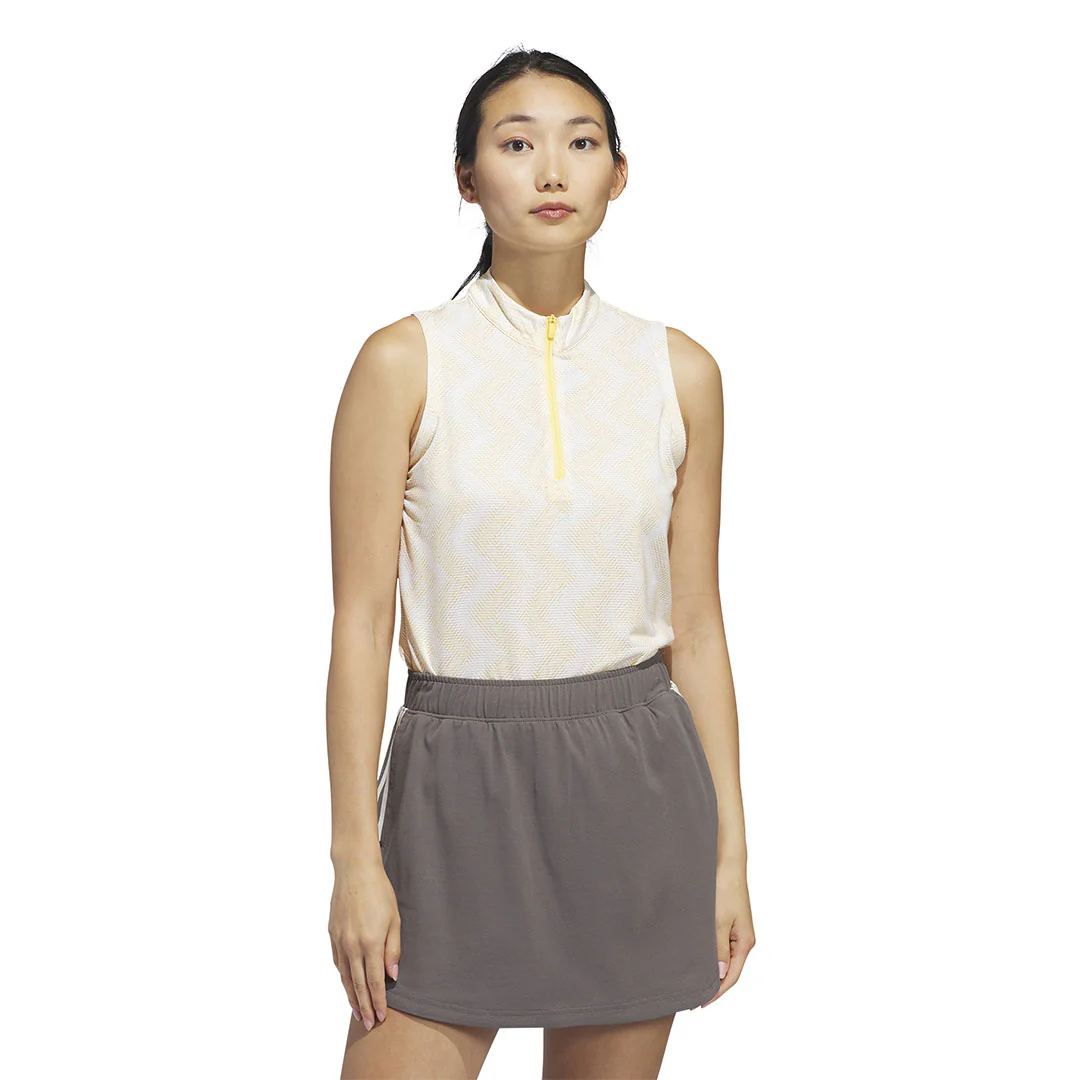adidas - Women's Ultimate365 Ottoman Printed Sleeveless Polo (IP4232) - Image 2