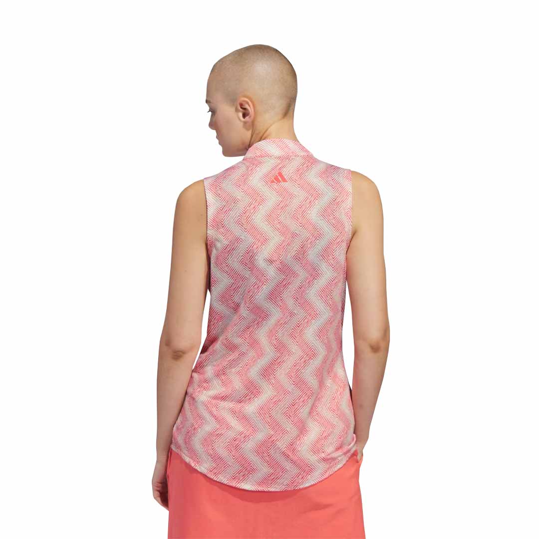adidas - Women's Ultimate365 Ottoman Printed Sleeveless Polo (IP4233) - Image 3
