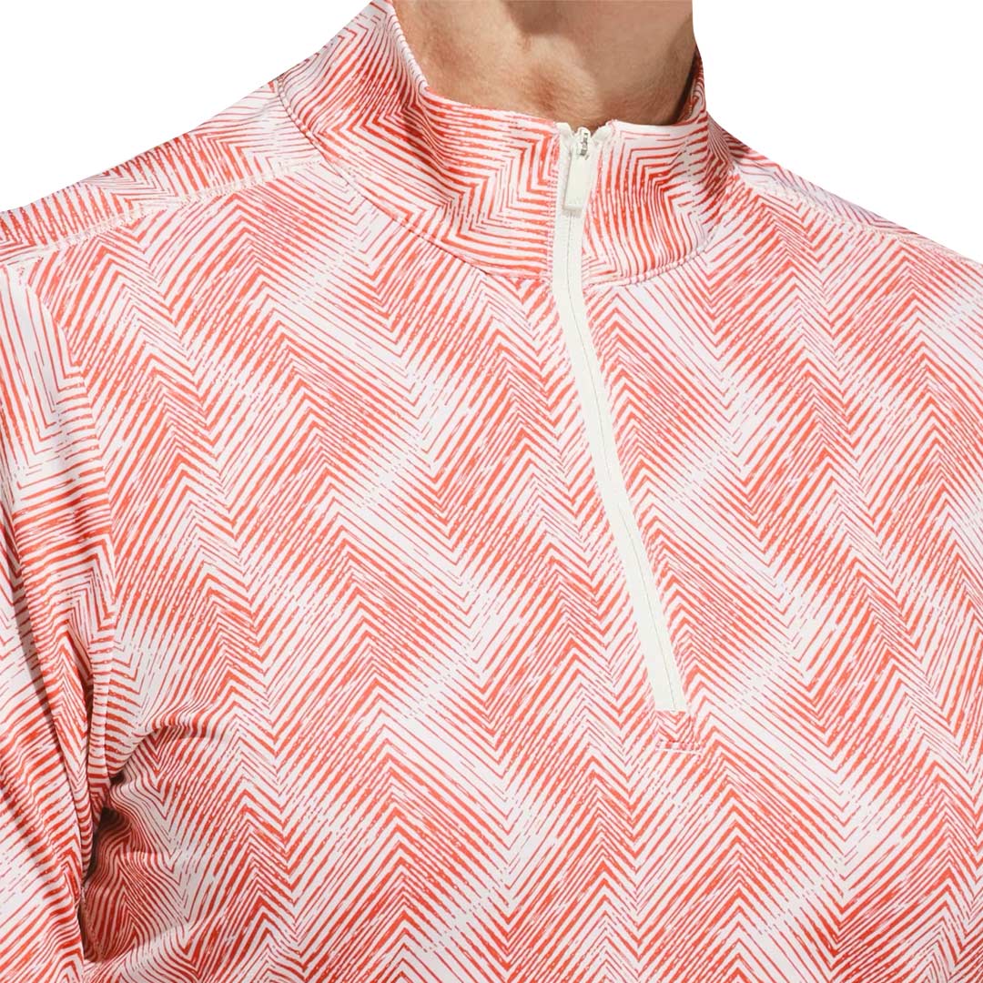 adidas - Women's Ultimate365 Printed 1/4 Zip Mock Neck Sweater (IP4255) - Image 4