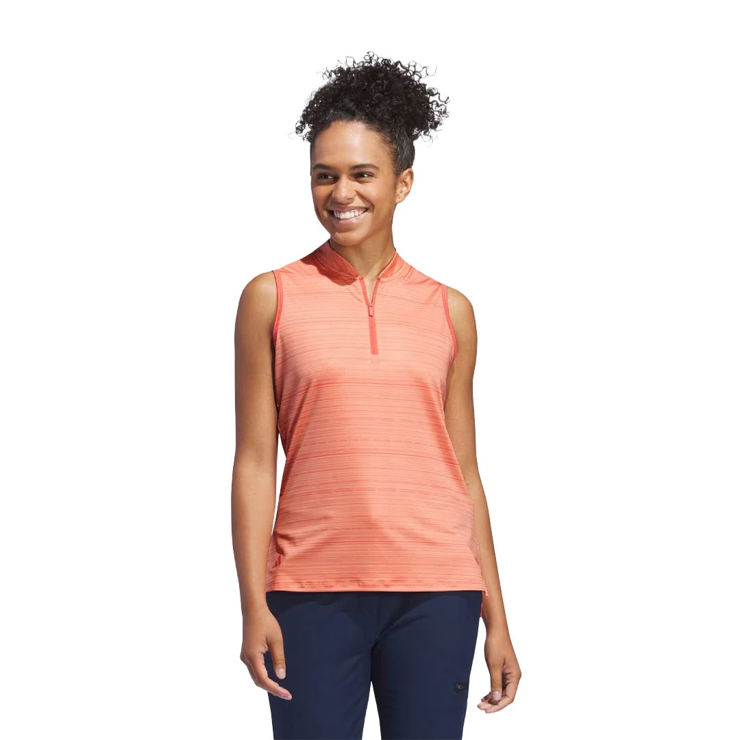 adidas - Women's Ultimate365 Stripe Sleeveless Polo (IT7210) - Image 2