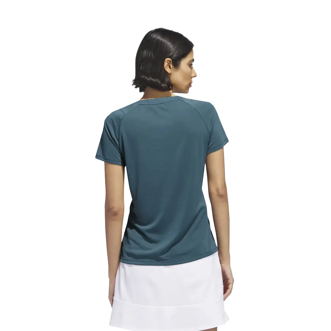 adidas - Women's Ultimate365 Tour HEAT.RDY V-Neck T-Shirt (IB2071) - Image 3