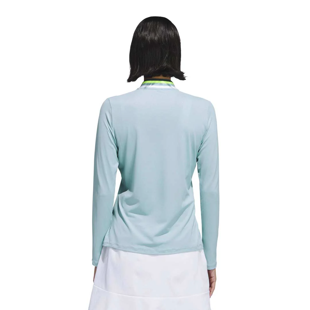 adidas - Women's Ultimate365 Tour Long Sleeve Mock Polo (HY7203) - Image 3