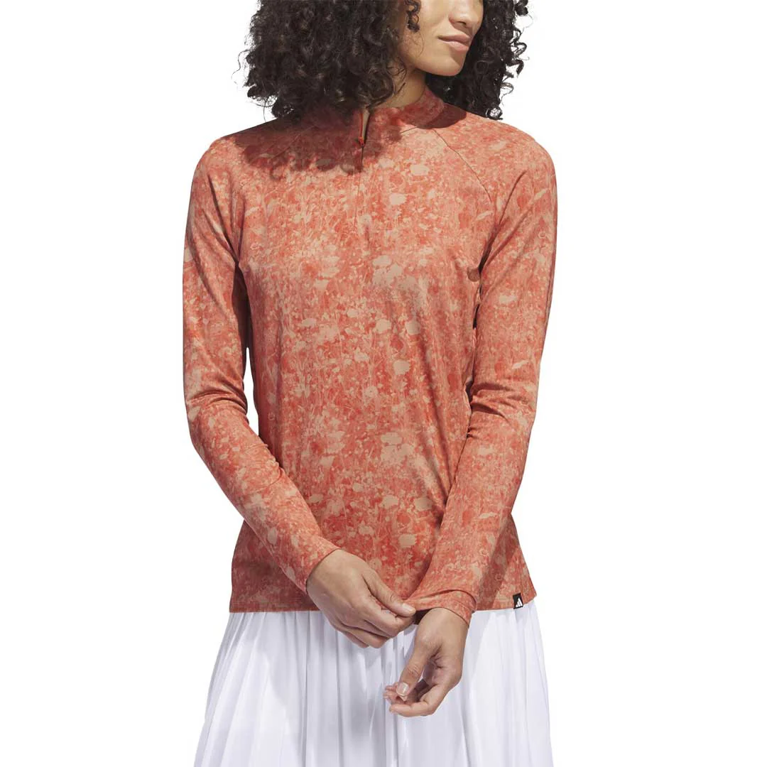 adidas - Women's Ultimate365 Tour Long Sleeve Printed Golf Polo (HS8979) - Image 2