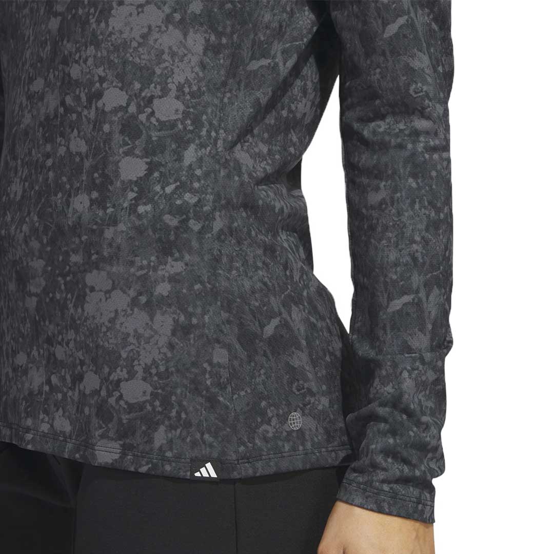 adidas - Women's Ultimate365 Tour Long Sleeve Printed Golf Polo (HT1228) - Image 5
