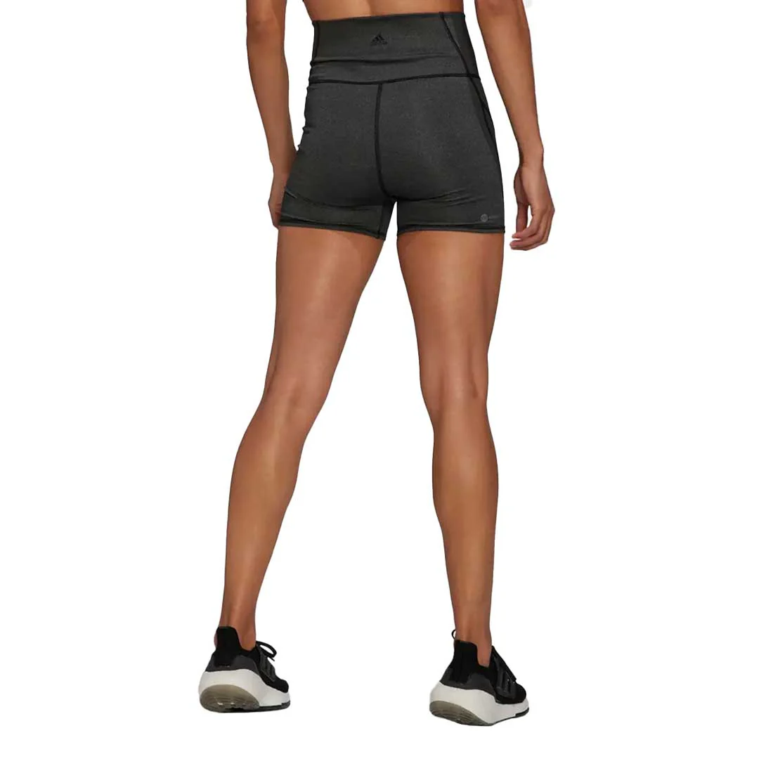 adidas - Women's Yoga Studio Luxe Fire Super-High-Waisted Shorts (HS8810) - Image 3