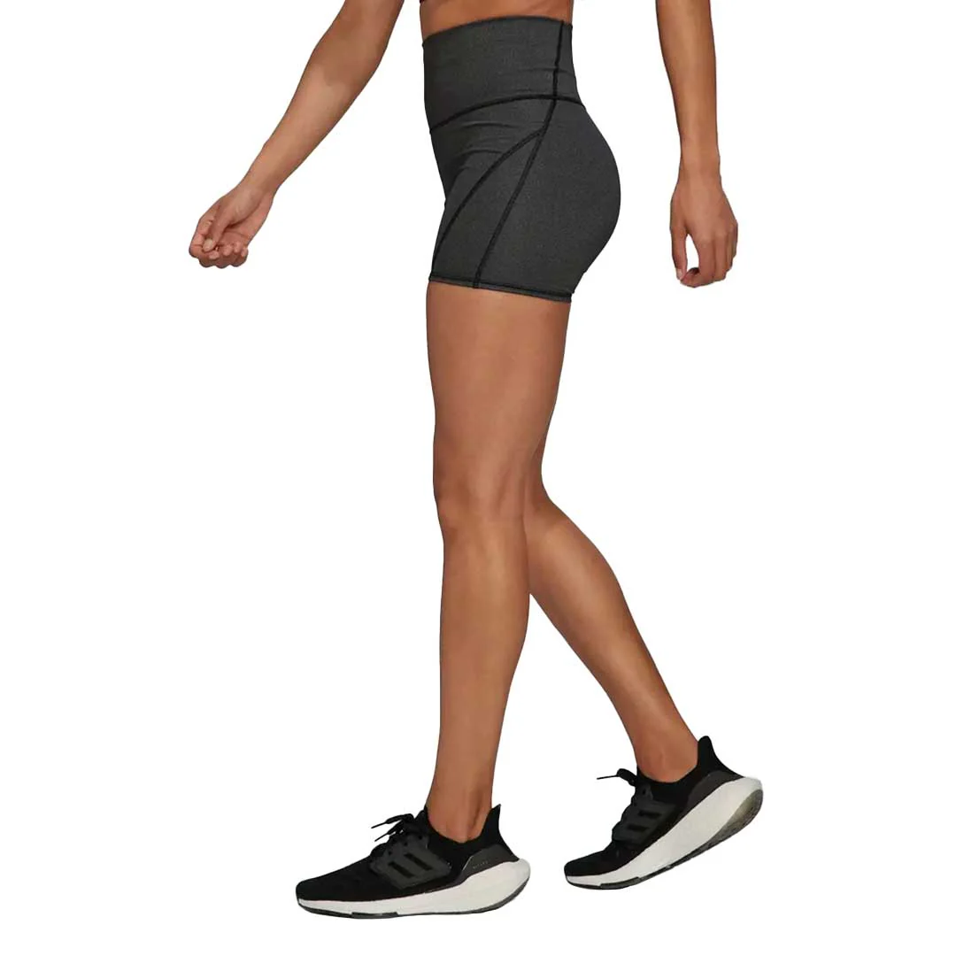 adidas - Women's Yoga Studio Luxe Fire Super-High-Waisted Shorts (HS8810) - Image 4