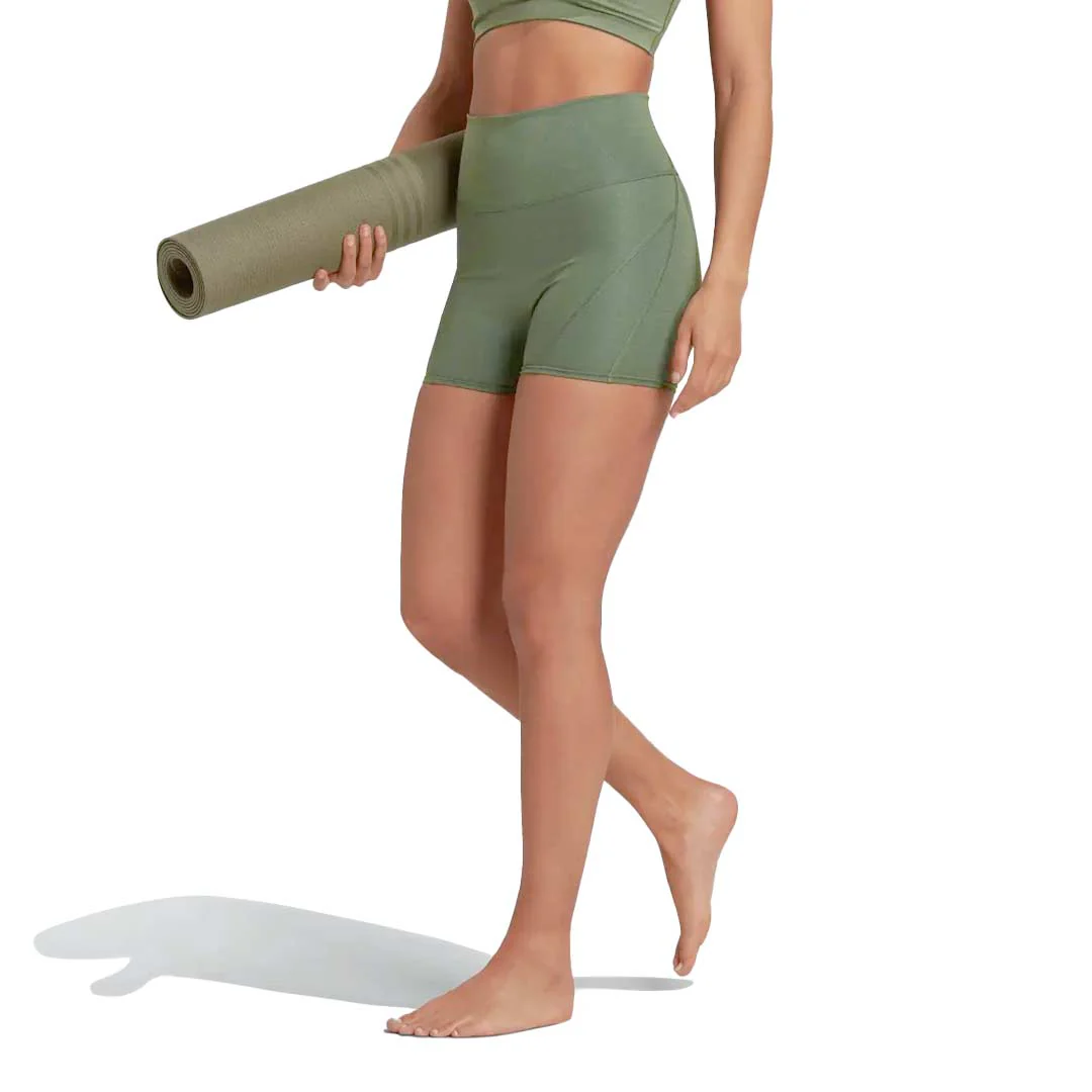 adidas - Women's Yoga Studio Luxe Fire Super High Waisted Shorts (HS8811) - Image 2