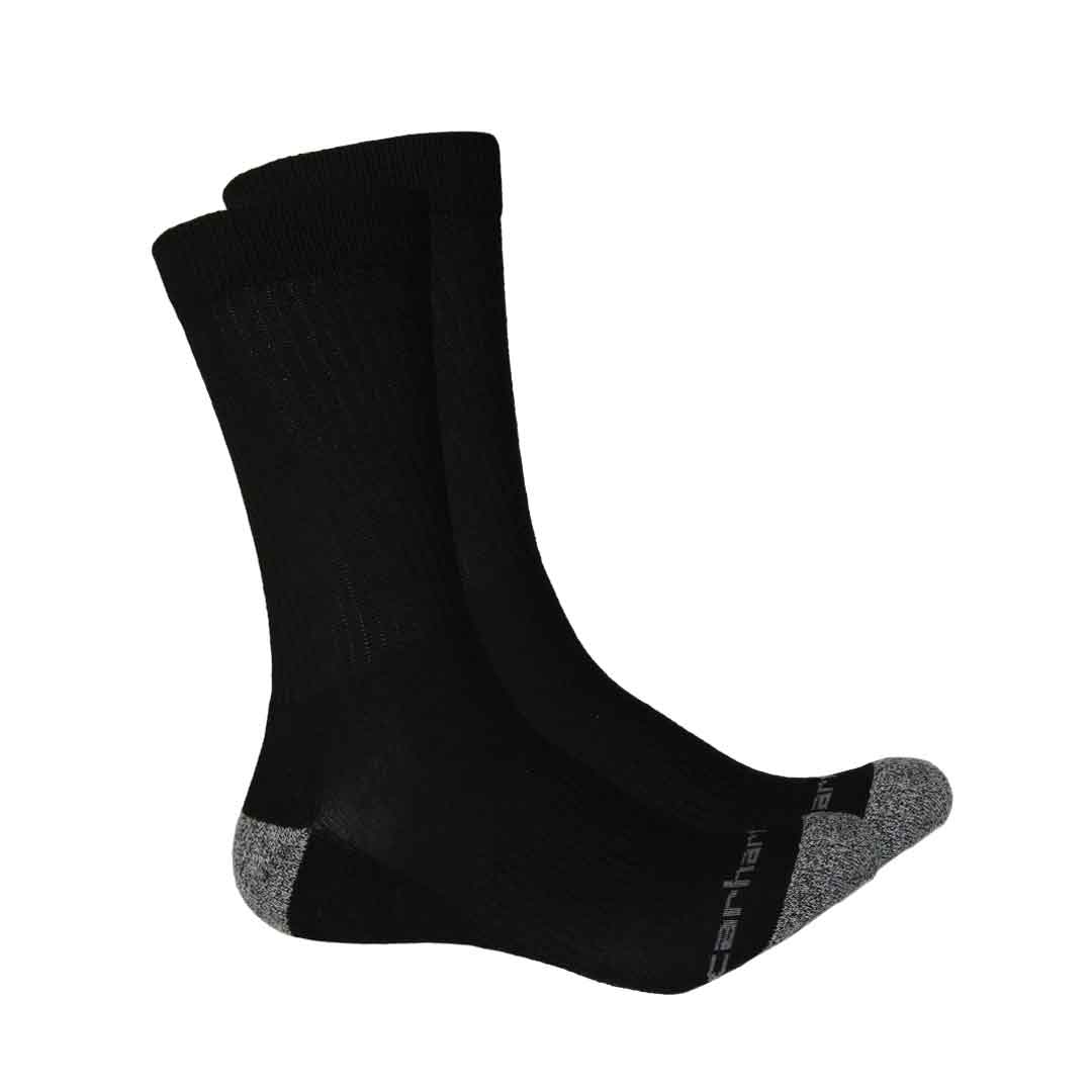 Carhartt - Men's 2 Pack All Season Crew Socks (CHMA2416C2 BLK)
