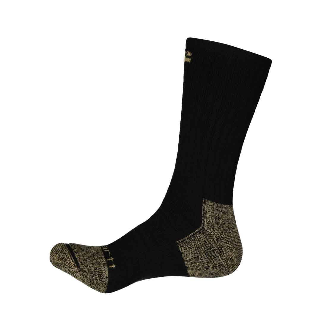 Carhartt - Men's 2 Pack Steel Toe Boot Socks (CHMA5552B2 BLK) - Image 3
