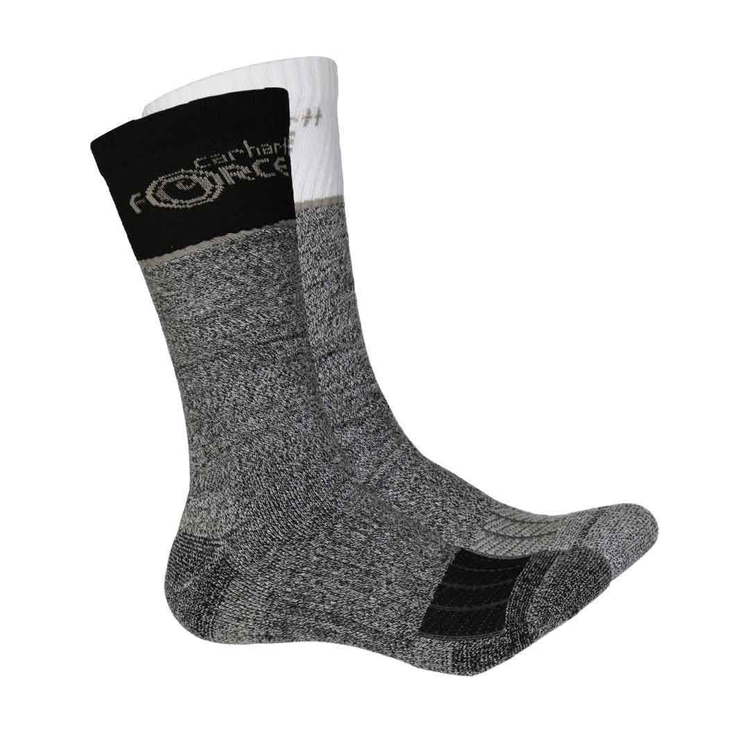 Carhartt - Men's 2 Pack Steel Toe Crew Socks (CHMA0001C2 GYAST)