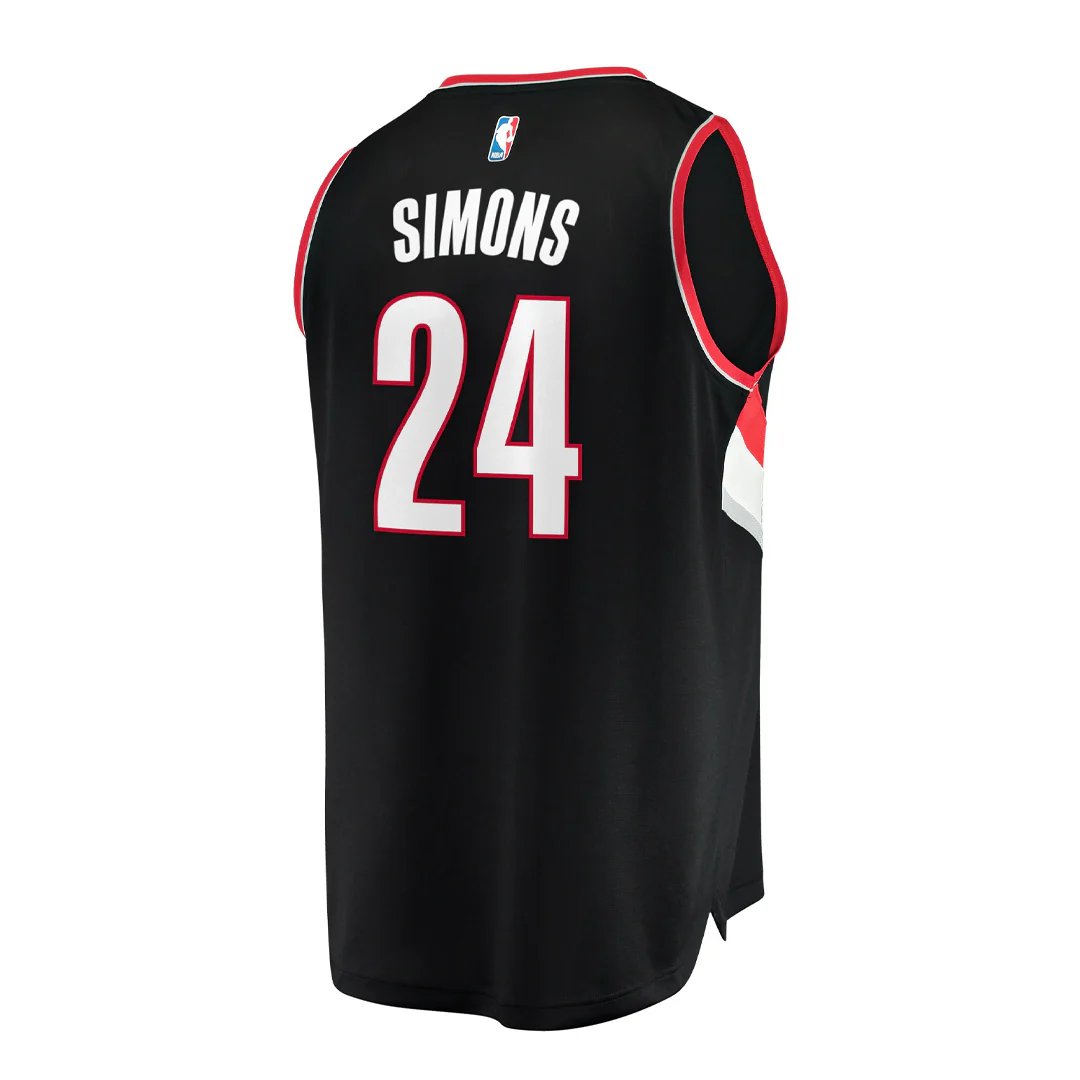 Fanatics - Kids' (Youth) Portland Trail Blazers Anfernee Simons Fastbreak Jersey (461Y PBZR 5G3 S24) - Image 2