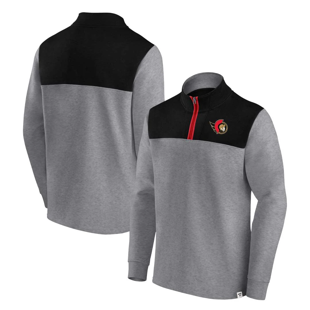 Fanatics - Men's Ottawa Senators 1/4 Zip (00VT 721Z 2G2 06Q) - Image 2