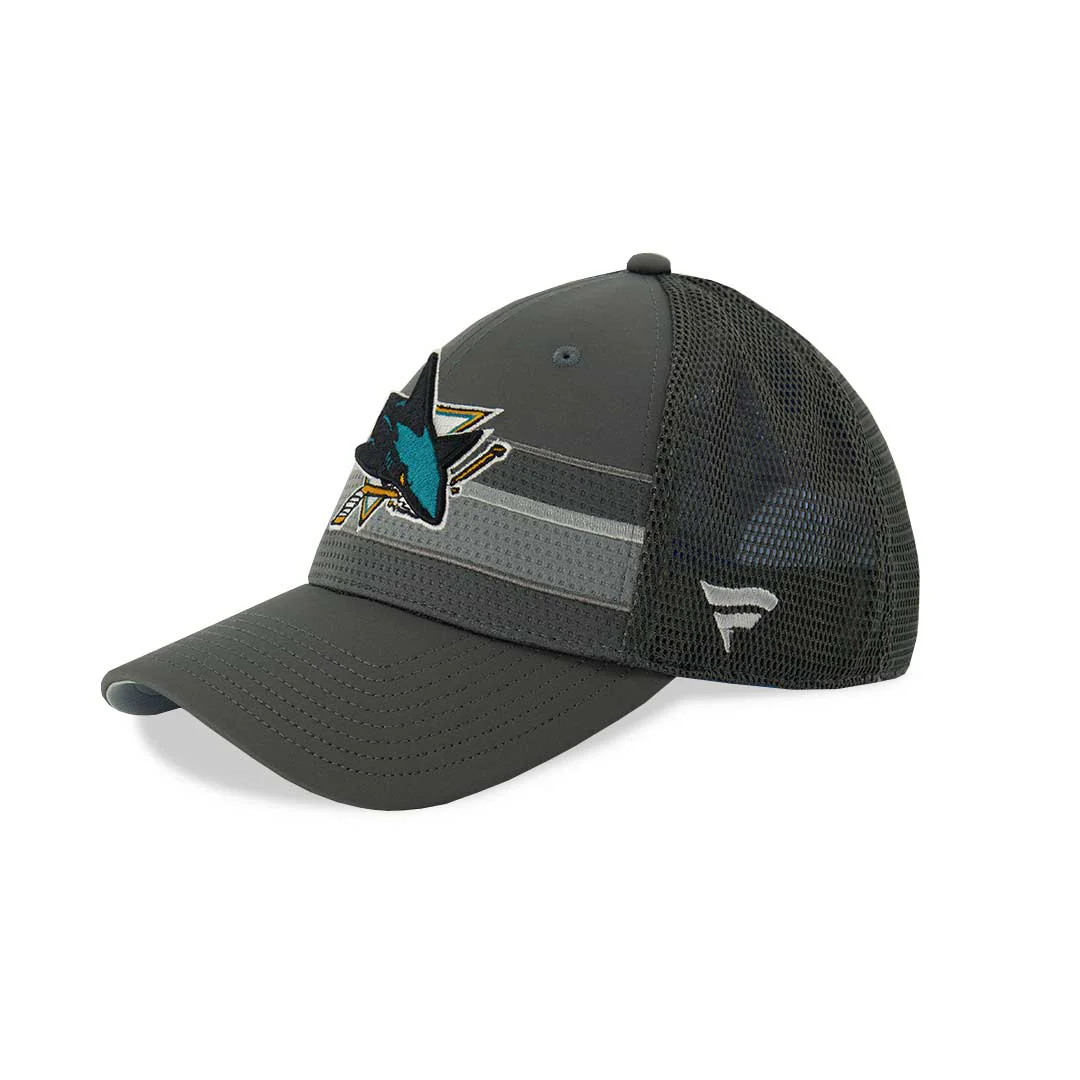 Fanatics - Men's San Jose Sharks Adjustable Mesh Cap (09MW 4805 2GE JCB) - Image 2