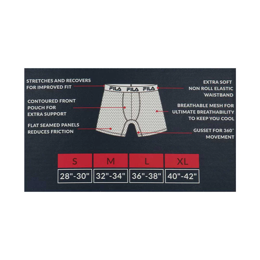 FILA - Men's 4 pack Boxer Brief (FM312BXCS28 410) - Image 7