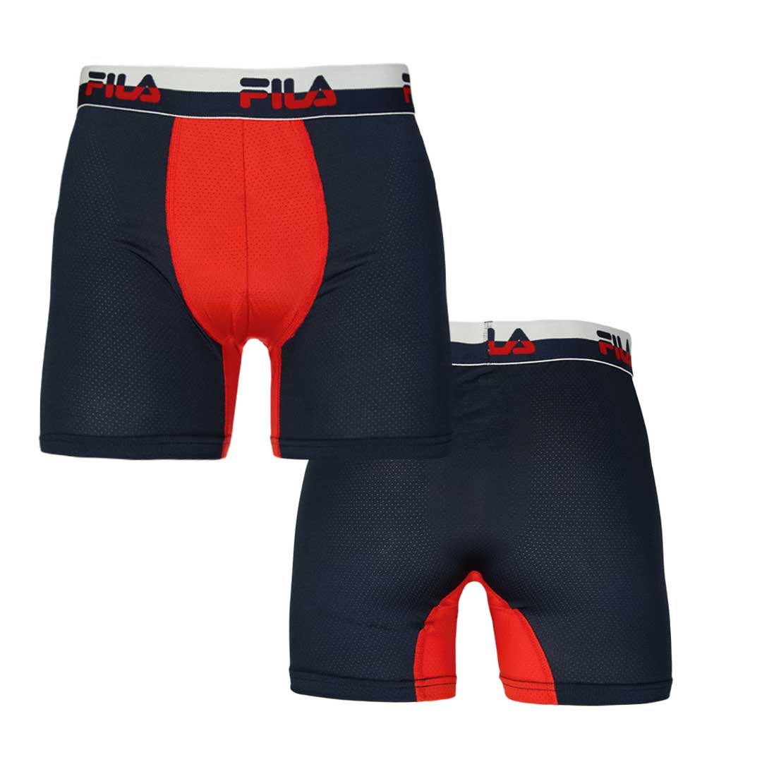 FILA - Men's 4 Pack Boxer Brief (FM412BXPM8 600) - Image 3