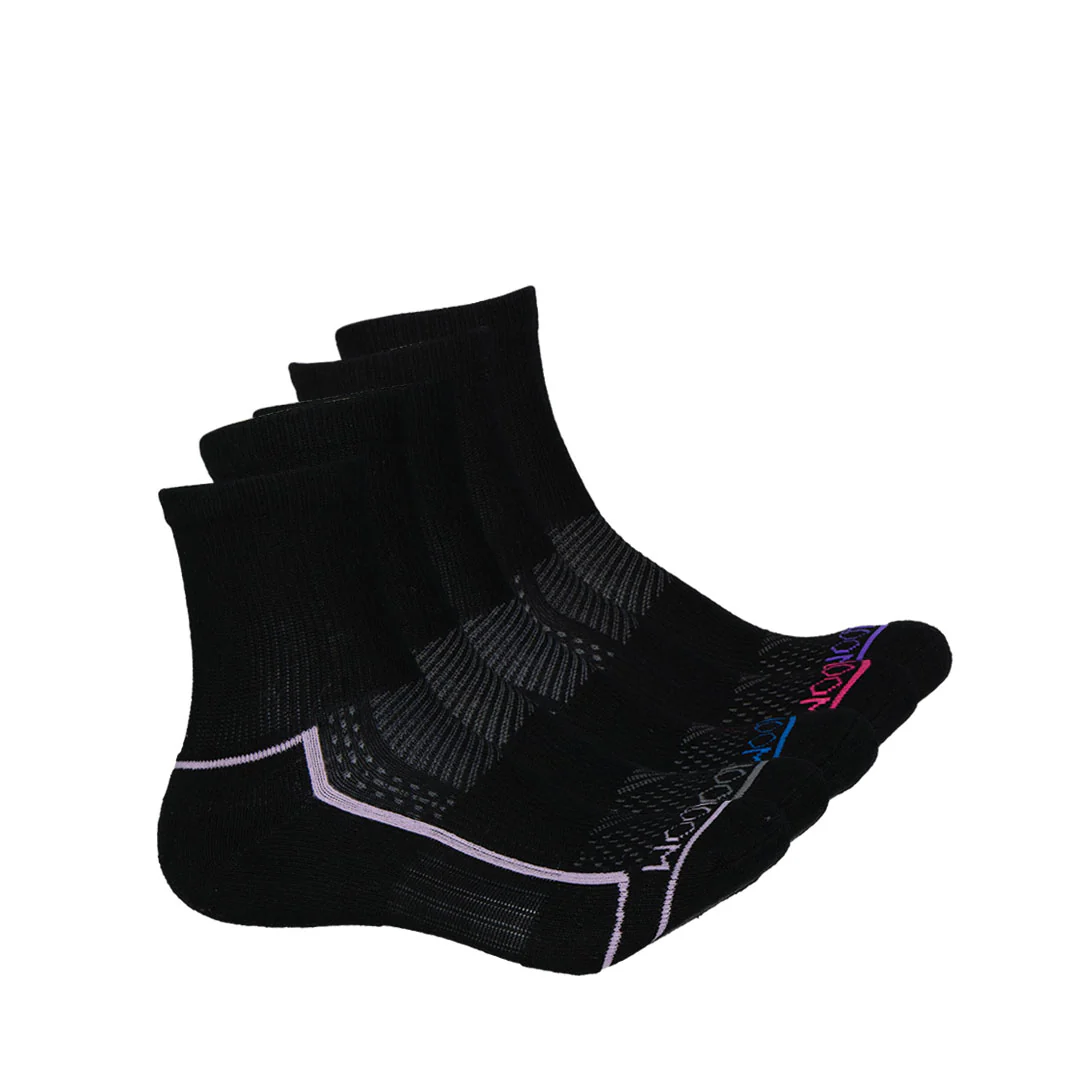 Fruit Of The Loom - Women's 5 Pack Crew Socks (FRW10571M5MQC02-BLK)