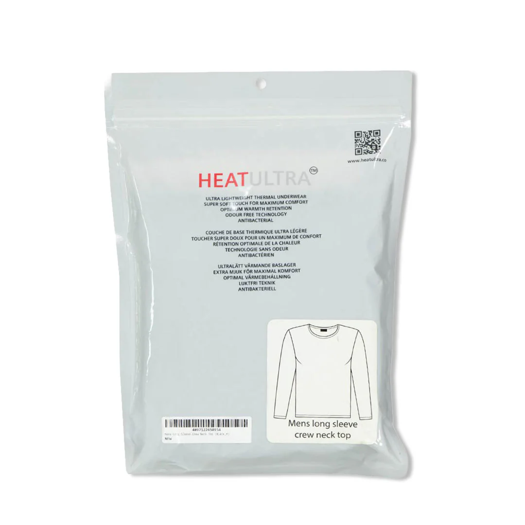 Heat Ultra - Men's Long Sleeve Crew Neck Top (88607 BLK) - Image 2