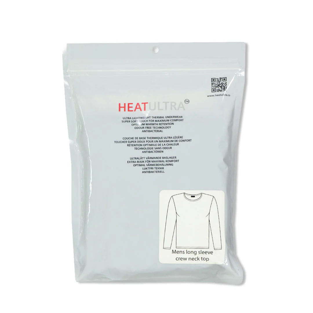 Heat Ultra - Men's Long Sleeve Crew Neck Top (88607 GRY) - Image 2