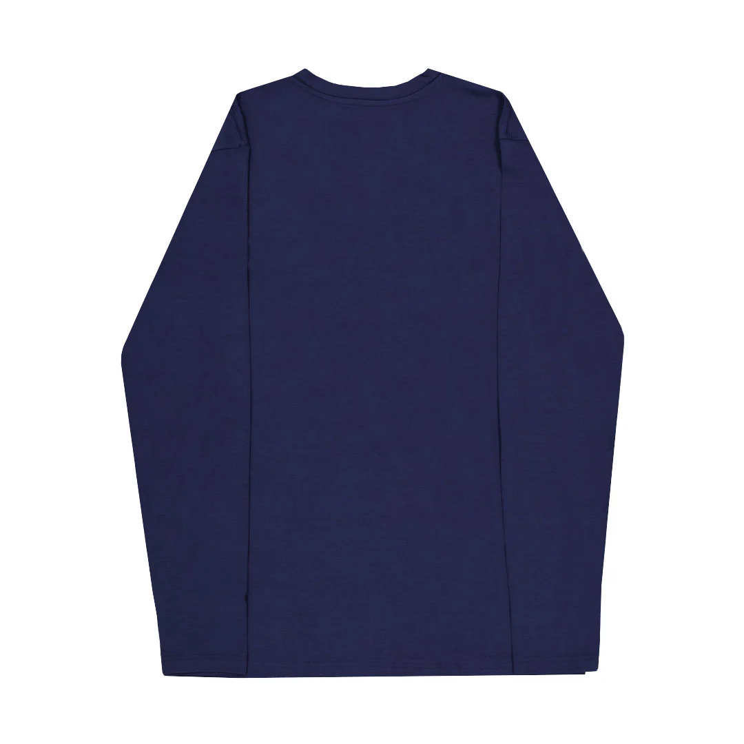 Heat Ultra - Men's Long Sleeve Henley Top (95473 BLU) - Image 3