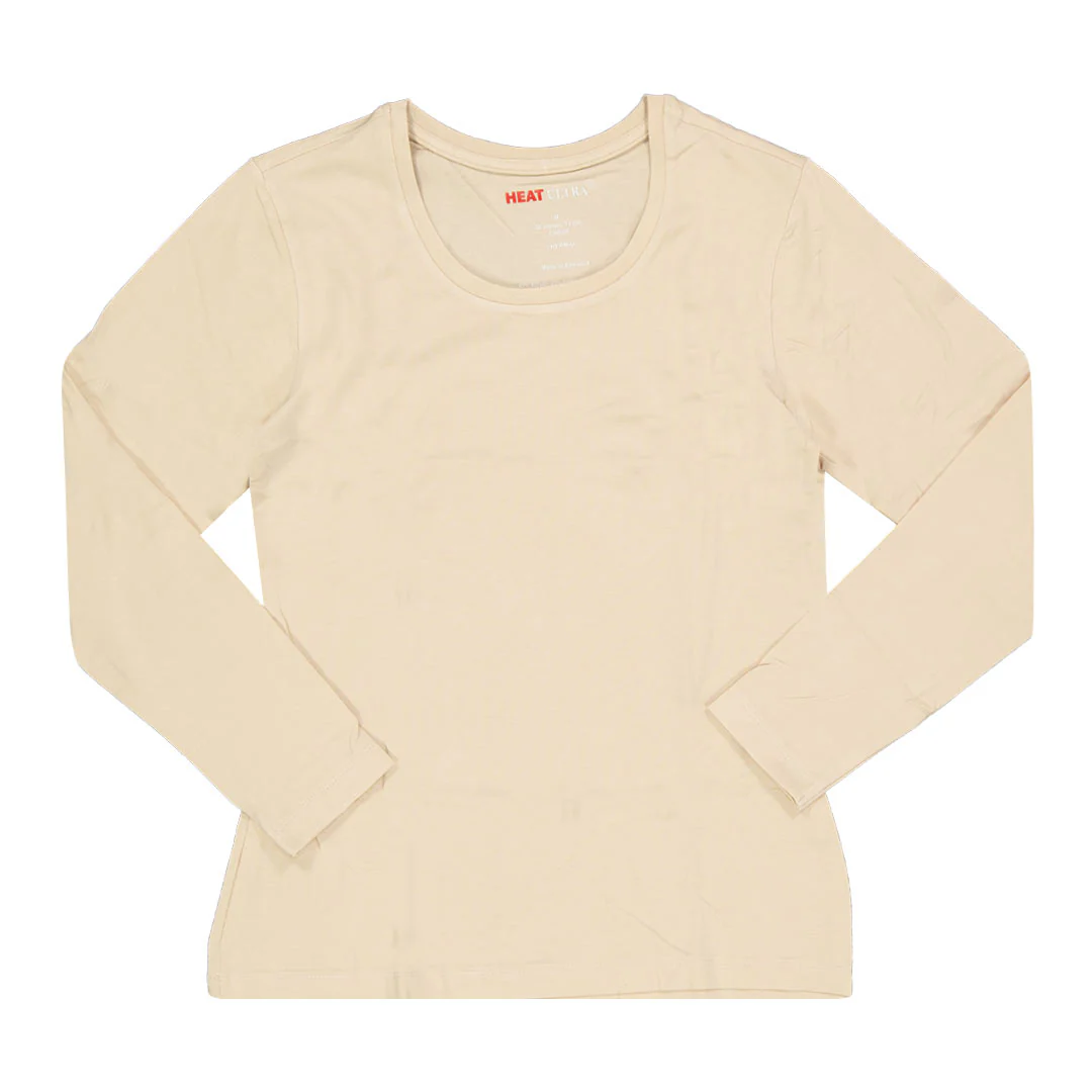 Heat Ultra - Women's Long Sleeve Scoop Neck Top (88708 NUDE)