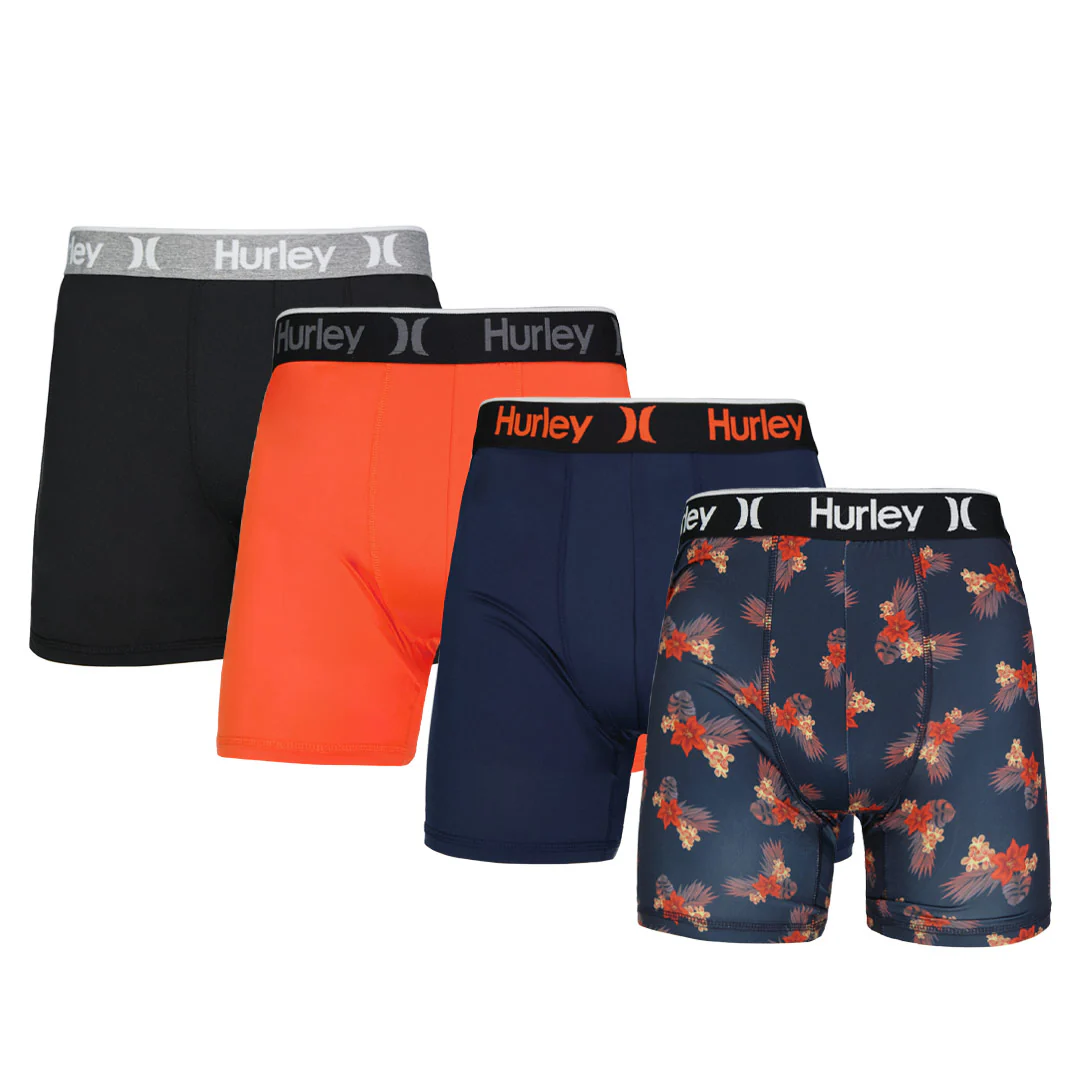 Hurley - Men's Regrind 4 Pack Boxer Brief (HUFA25M156380 429)