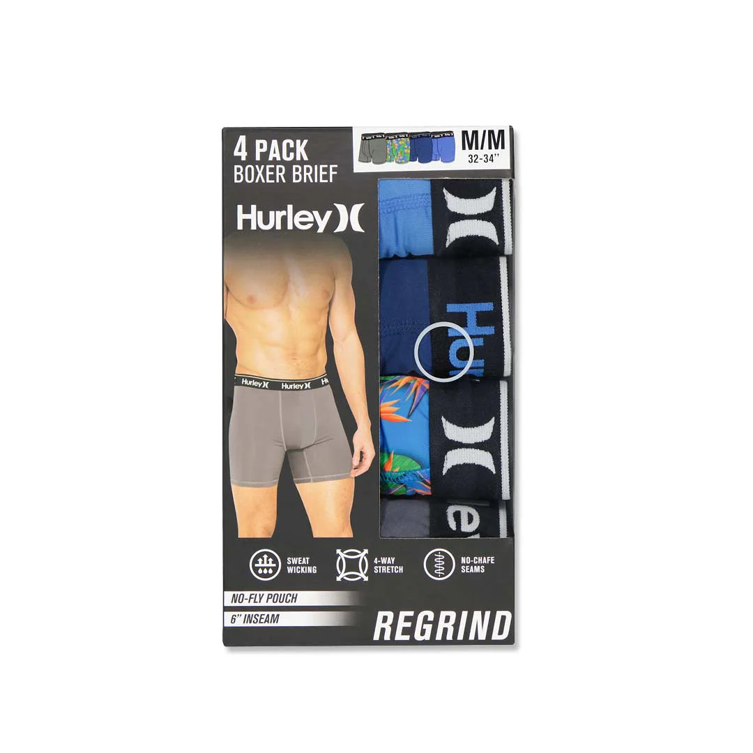 Hurley - Men's Regrind 4 Pack Boxer Brief (HUSP25M154803 430) - Image 2