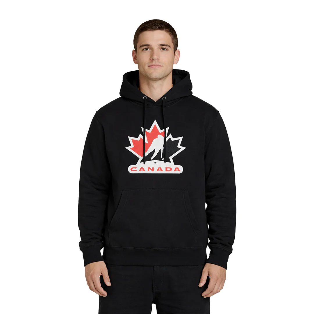 Men's Hockey Canada Logo Fleece Hoodie (TEAM-CANADA-BLK) - Image 2