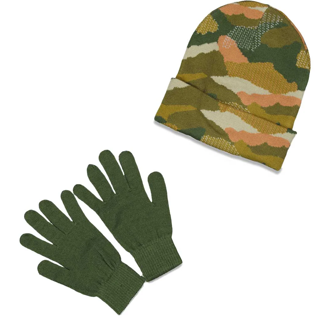 NEFF - Acrylic 2 Piece Beanie & Glove Set (NFXX2SNUP2LC1WN 31JCG) - Image 2