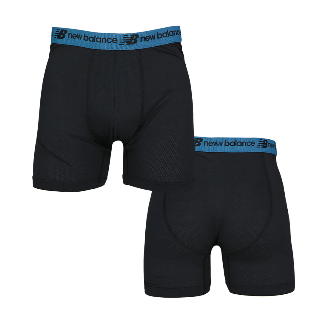 New Balance - Men's 4 Pack Mesh Boxer Brief (NB3015-4-0100N) - Image 6
