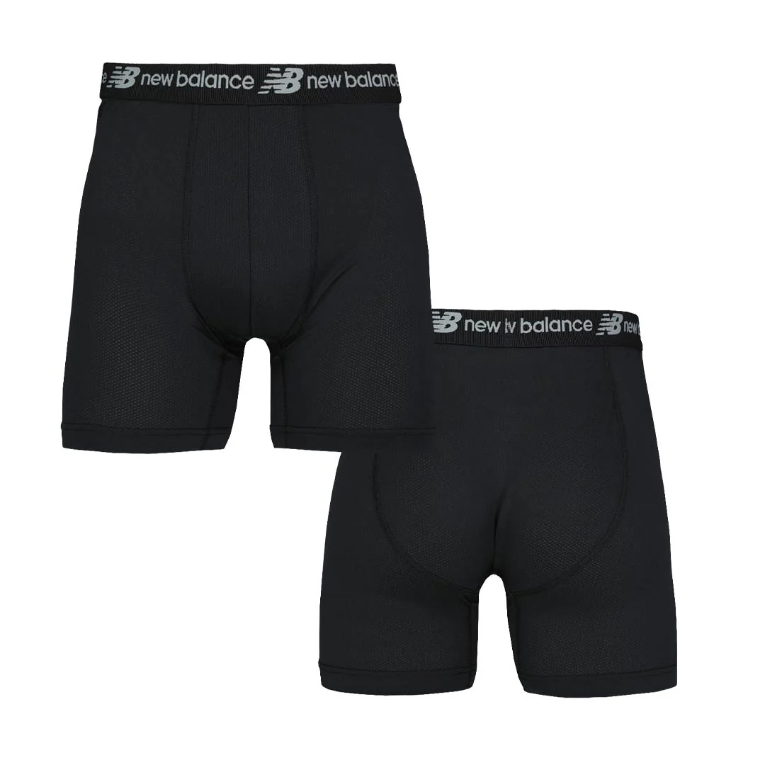 New Balance - Men's 4 Pack Mesh Boxer Brief (NB3015-4-3474N) - Image 6