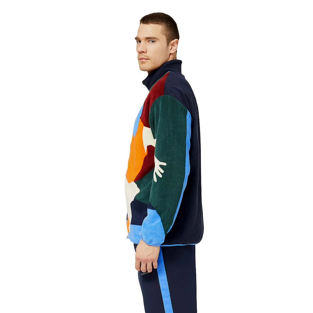 New Balance - Men's Hoops Abstract Polar Fleece Jacket (MJ23584 ECL) - Image 3