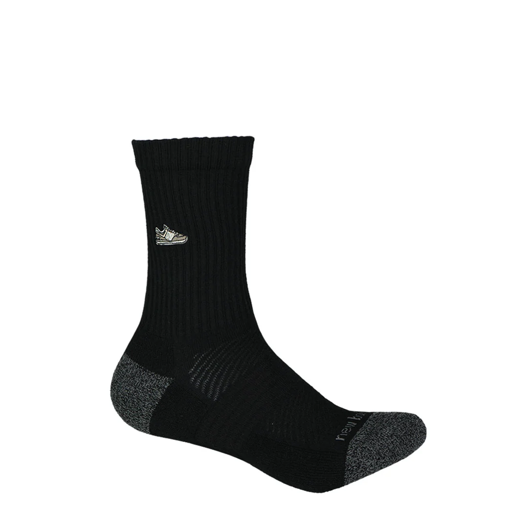 New Balance - Unisex Active Premium 2 Pack Crew Socks (LAS25112 BK) - Image 3