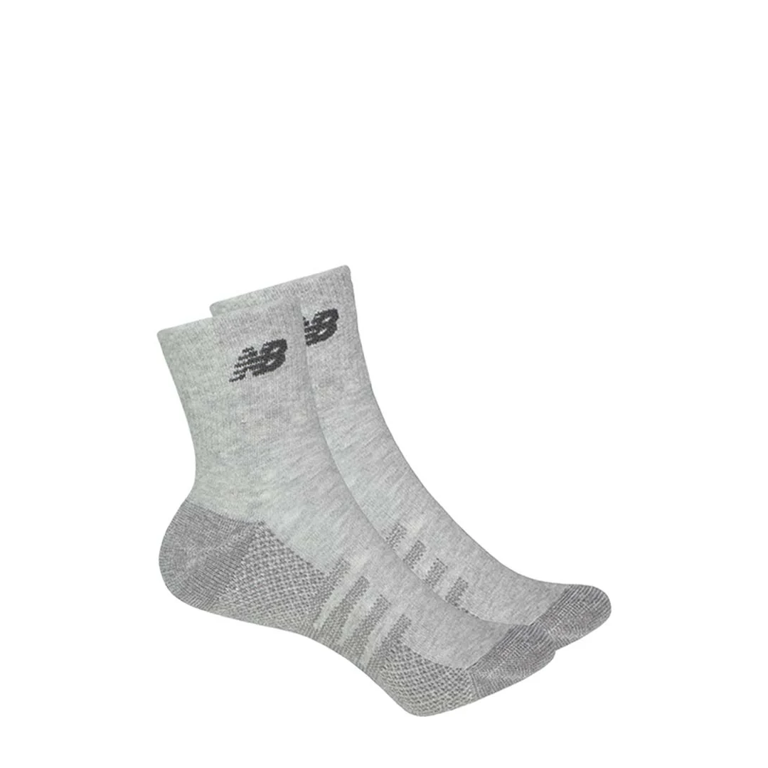 New Balance -  Unisex Coolmax 2 Pack 1/4 Socks (LAS70332 GR)